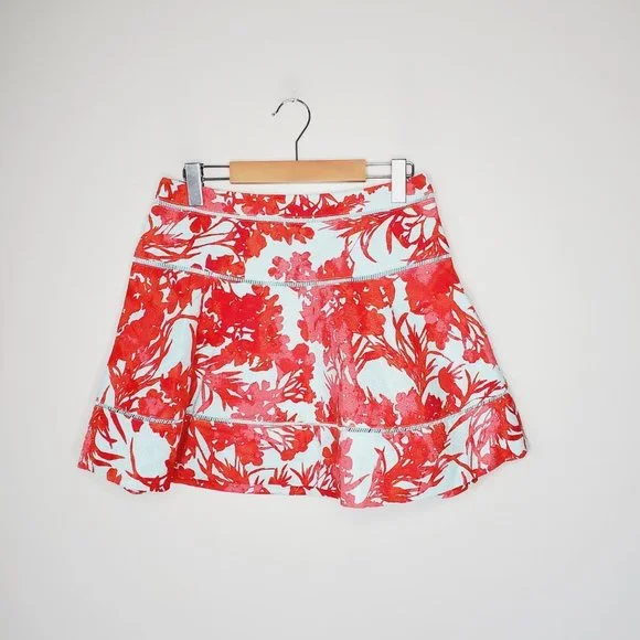 BANANA REPUBLIC Watercolor Fit & Flare Floral Skirt - Picture 3 of 7
